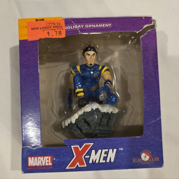 Marvel X-Men Wolverine Christmas Ornament Kurt Adler 2003 In Box - Picture 1 of 6